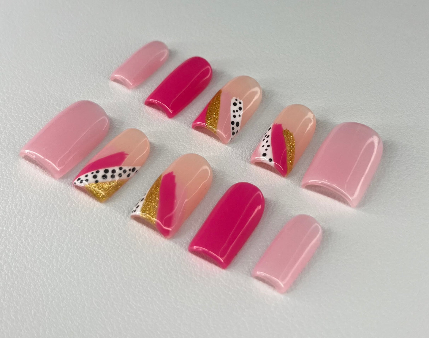 Cotton Candy | Short Square Press On Nails