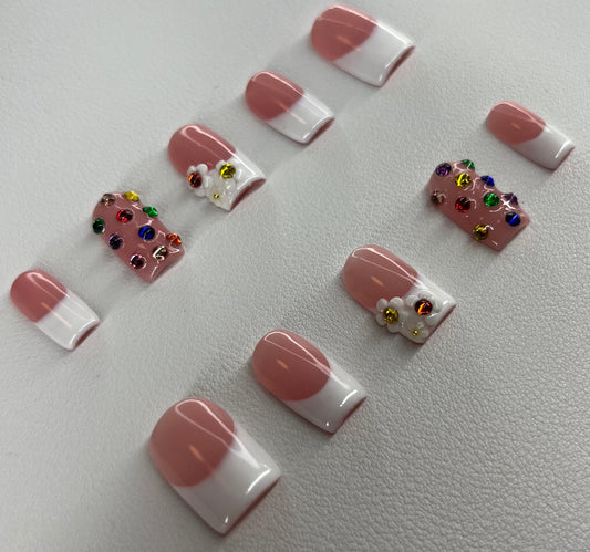 Petal Royale | Short Square Press On Nails