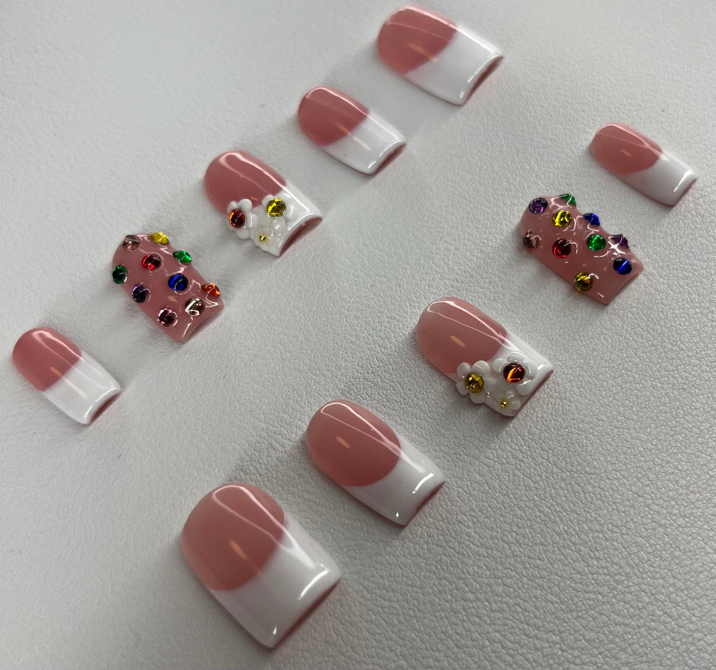 Petal Royale | Short Square Press On Nails